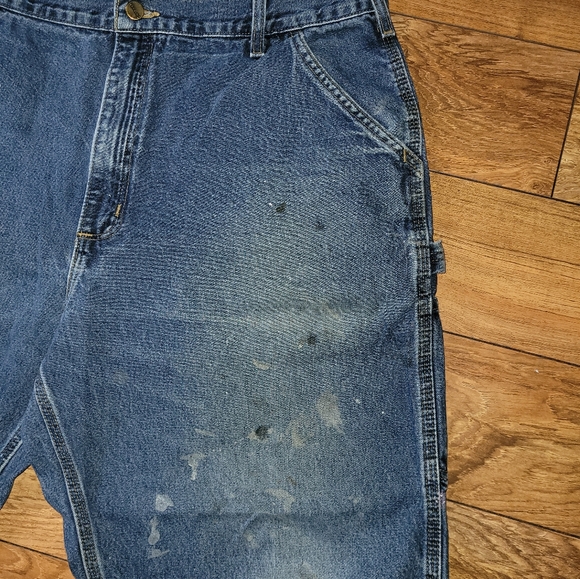 Mens Carhartt 40 x 32 Dungaree fit carpenter jeans - Picture 5 of 12